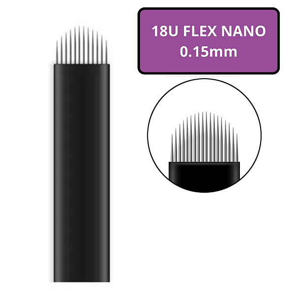 Kit 10 Lâminas 18U Flex Nano 0.15mm