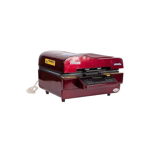 Prensa 3D Sublimação até 12 Canecas Vermelha 2900w Sun Special 13/26a 220v 50/60Hz SSH-3D-051
