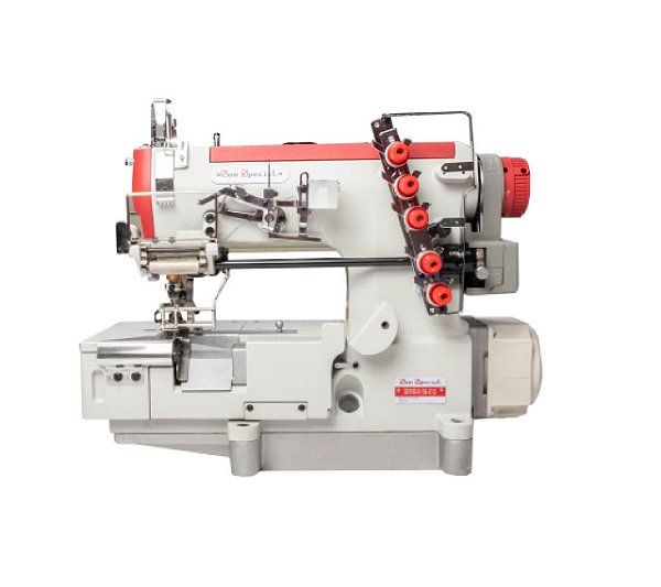 MAQUINA GALONEIRA ELASTIQUEIRA DIRECT DRIVE BT SUN SPECIAL SS31016D-05-1364-SP-ES - 220 V COM PÉS E MESA MONTADOS
