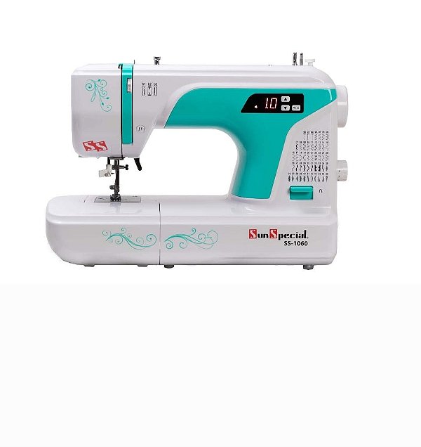 MAQUINA DE COSTURA DOMESTICA SUN SPECIAL COM 50 PONTOS SS1060 - GREEN AUTO VOLT
