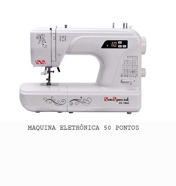 MAQUINA SUN SPECIAL COM 50 PONTOS MODELO SS1060 - BRANCA AUTO VOLT