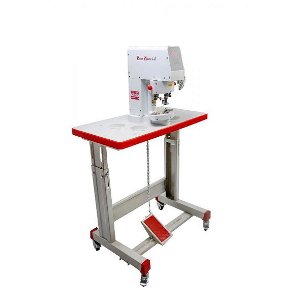 Máquina Pregar Botões Ilhós Sun Special SSH-03-B - 220 V COM PÉS E MESA MONTADOS