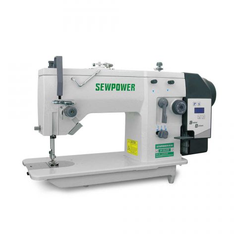 Maquina Zigue zague com Motor Direct Drive Sew Power SP-20U53D - 220 V COM PÉS E MESA MONTADOS