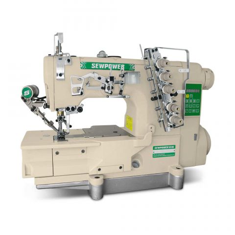 Maquina Galoneira Eletrônica Elétrica Plana Fechada com Corte de Linha Sew Power SP-500D-01/UT - 220 V