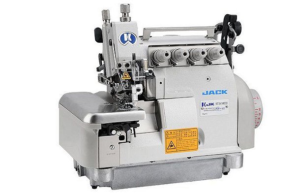 MÁQUINA OVERLOQUE PONTO CADEIA DIRECT DRIVE 2 AGULHAS 4 FIOS C/ TRANSPORTE SUPERIOR JACK JK-798TDI-4-M03/333 - 220 V