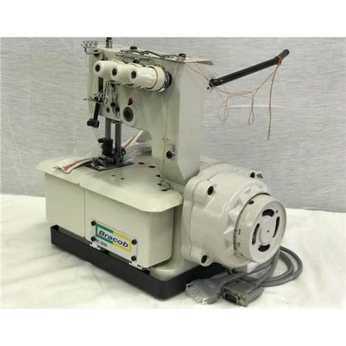 MAQUINA GALONEIRA 3 AGULHAS MOTOR DIRECT DRIVE COM MESA DE FORMICA BRACOB BC 2600 - 3 BIVOLT