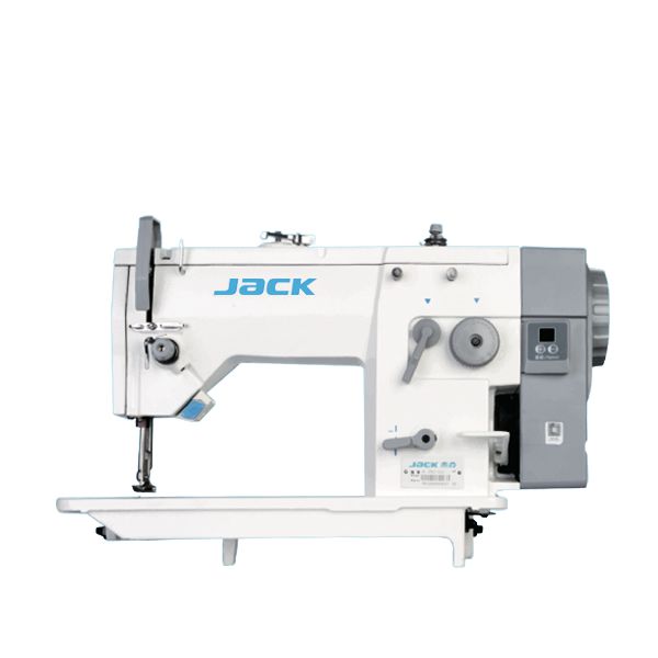 MAQUINA ZIG ZAG DIRECT DRIVE JACK 20U53 - 220V COM PÉS E MESA MONTADOS