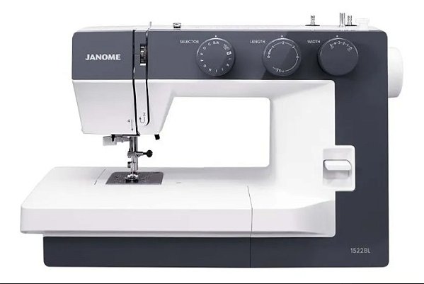 MÁQUINA DE COSTURA JANOME 22 PONTOS E CASA DE BOTÃO AUTOMÁTICA 1522BL - 220 V
