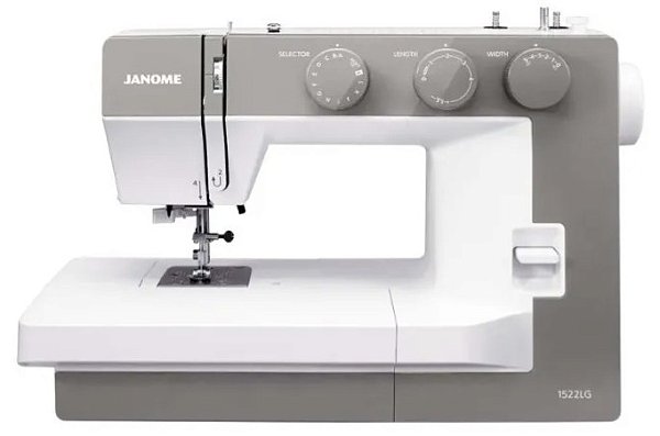 MÁQUINA DE COSTURA JANOME 22 PONTOS E CASA DE BOTÃO AUTOMÁTICA 1522LG - 220 V