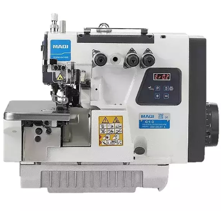 MAQUINA OVERLOQUE DIRECT DRIVE 3 FIOS MAQI C1-3-04 - 110 V COM PÉS E MESA MONTADOS