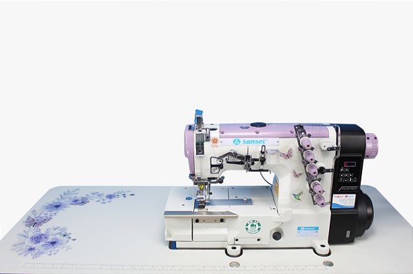 MAQUINA GALONEIRA 3 AGULHAS DIRECT DRIVE SANSEI LINHA AQUARELA SA-DS-500ED-01-364-CB - 220 V