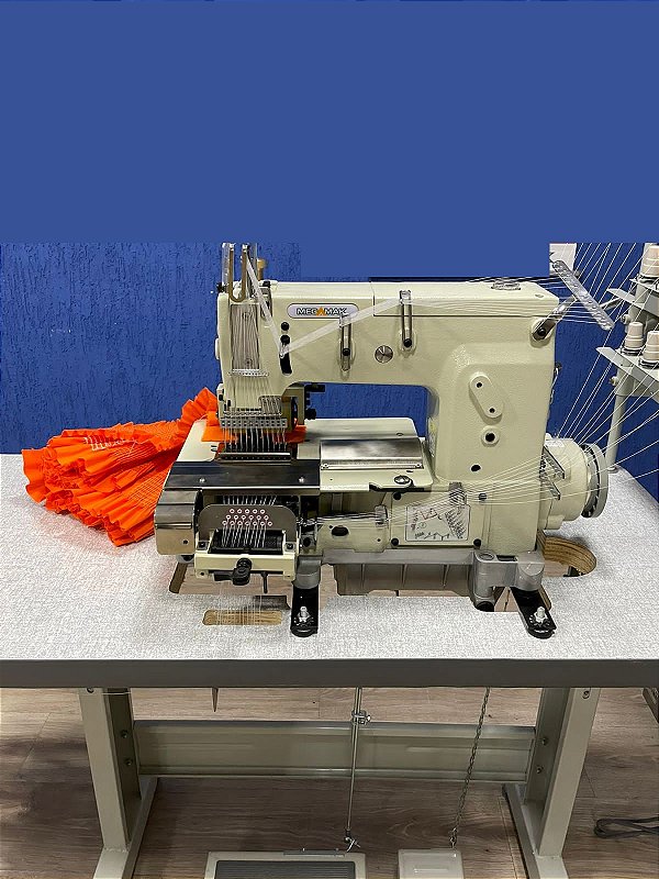 MAQUINA DE COSTURA 12 AGULHAS ELASTIQUEIRA PARA LASTEX DIRECT DRIVE MEGAMAK MODELO MK1412PQ-DD - 220 V