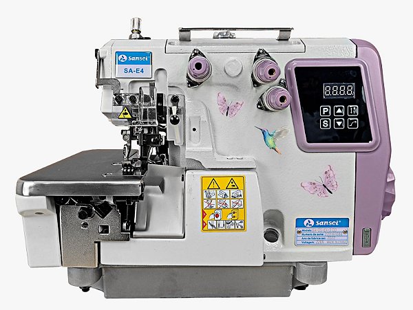 MAQUINA OVERLOQUE 1 AGULHA SANSEI LINHA AQUARELA SA-DS-EX-3 COM 7000 PPM - 220 V