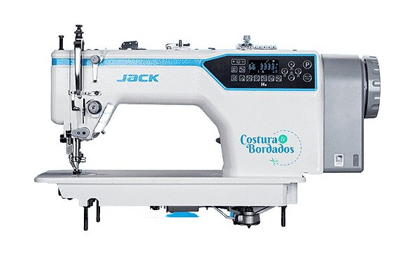MAQUINA TRANSPORTE DUPLO ELETRONICA JACK H6L COM KIT DE CALCADOR DE VIVO E LUMINARIA DE TOUCH DE BRINDE E CADEIRA PARA COSTUREIRA