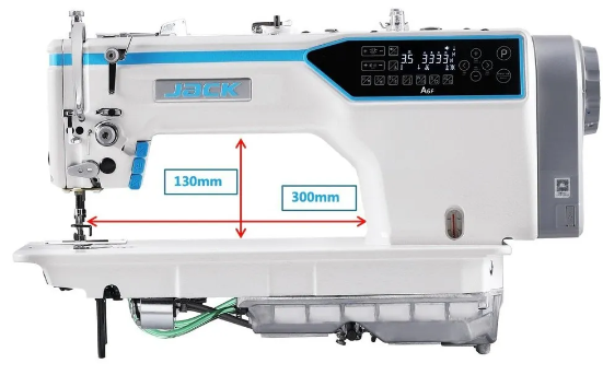 MAQUINA DE COSTURA RETA JACK A6FE TRANSPORTE CONJUGADO DENTE E AGULHA -220 V COM PÉS E MESA MONTADOS