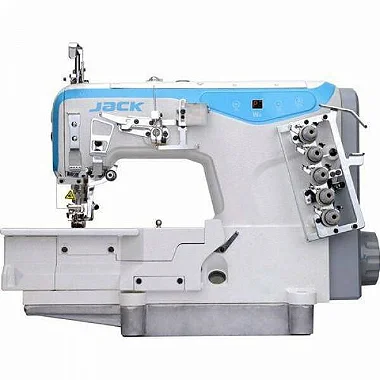 Maquina Galoneira Jack JK-W4-D-01GBx364 Com 3 Agulhas Base Plana Fechada - 110 V + Kit Premium