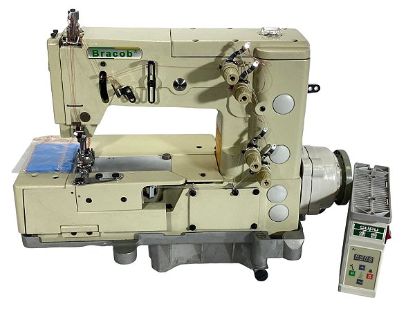 Máquina Picueta Motor Direct Drive Bracob BC1302 AT - 220 V COM PÉS E MESA MONTADOS