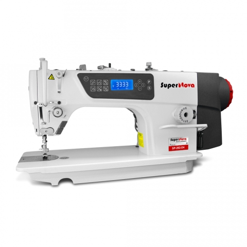 Maquina Reta Eletrônica com motor Direct Drive SUPERNOVA SSP-282-D4 - 220 V Completa com pés e mesa montados