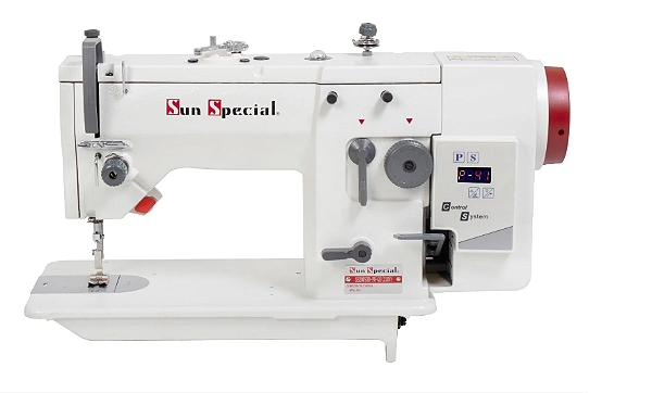 MÁQUINA SUN SPECIAL ZIG ZAG SS20U-93D-TZ-QI - 220 V COM PÉS E MESA MONTADOS