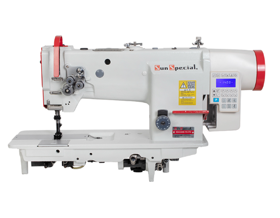 Máquina Costura Industrial Transporte Triplo 02 Agulhas Motor Direct Drive Sun Special SS4420D-TX-PO - 220 V