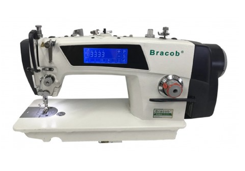 Maquina Reta Eletronica Direct Drive com corte de linha Touch Screen Bracob Bc D5-4- 220 V + Kit Premium Especial Exclusivo