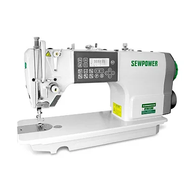 Maquina Reta Eletrônica com Motor de Passo e Motor Direct Drive Sewpower SP-730F-J - 220 V COM PÉS E MESA MONTADOS