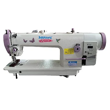 MAQUINA DE COSTURA TRANSPORTE DUPLO DIRECT DRIVE SANSEI AQUARELA 0303D - PONTO 12 MM - 110 V + KIT PREMIUM ESPECIAL