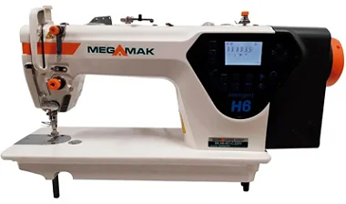 Máquina Reta Eletrônica Megamak H6 - 220 V PÉS E MESA COM ENVIO DESMONTADOS