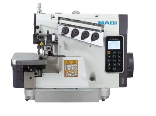 Maquina Overloque Eletronica Ponto Cadeia Maqi X5C-4-M03/333-1 220 V COMPLETA COM PÉS E MESA MONTADOS