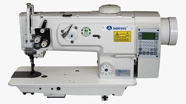 MAQUINA TRANSPORTE TRIPLO 1 AGULHA MOTOR DIRECT DRIVE SANSEI SA-D1541S-2 - 220 V PÉS E MESA COM ENVIO DESMONTADOS