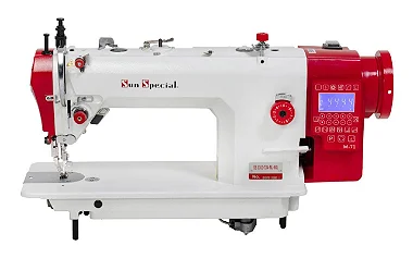 MAQUINA TRANSPORTE DUPLO ELETRONICA SUN SPECIAL SS0303-TD4-MJ-MQ - 220 V PÉS E MESA COM ENVIO DESMONTADOS
