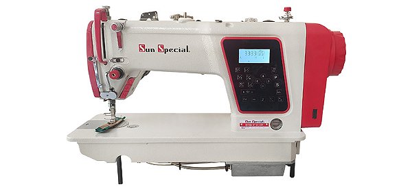 Máquina Reta Eletrônica Sun Special SS780D4-ST-QI 220V Com pés e mesa montados