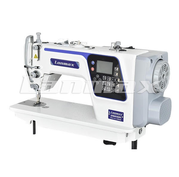 MAQUINA RETA ELETRONICA LANMAX LM-168-B-D4 - 220 V COMPLETA COM PÉS E MESA MONTADOS