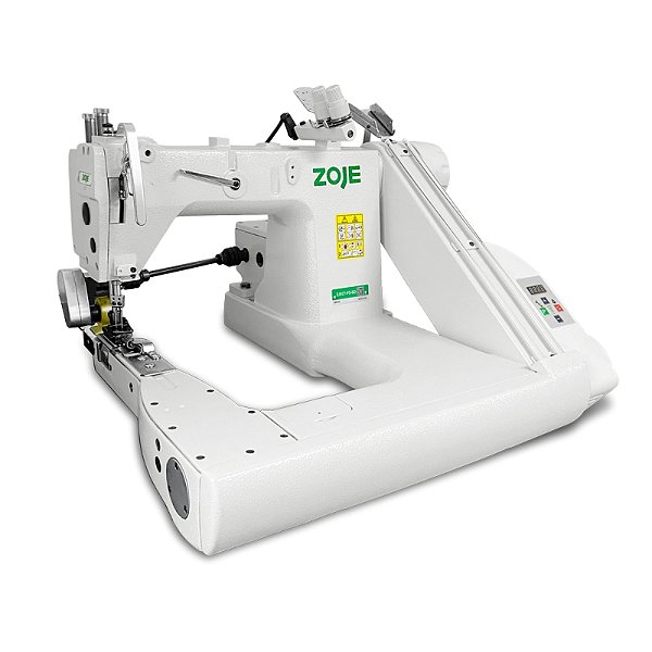 Maquina Fechadeira de Braço 2 Agulhas com 2 Catracas de Borracha (superior e inferior) Zoje ZJ-927-PS-BD 3/16 - 220 V COM PÉS E MESA DESMONTADAS