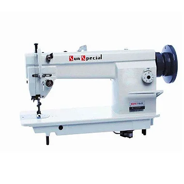 MÁQUINA RETA TRANSPORTE TRIPLO SSTC7-8D SUN SPECIAL MOTOR SERVO 750W PÉS E MESA COM ENVIO DESMONTADOS