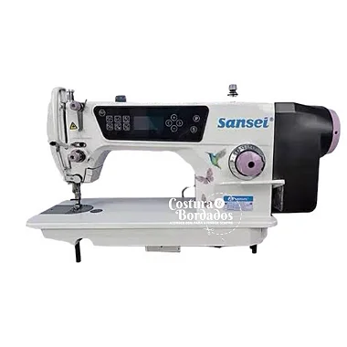 MAQUINA RETA ELETRONICA SANSEI AQUARELA SA-DS-6610D - 220V PÉS E MESA COM ENVIO DESMONTADOS