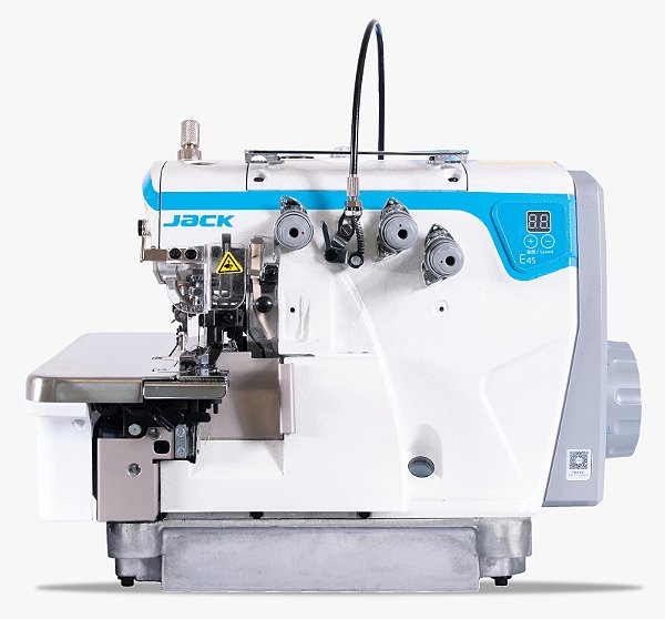 Maquina Overloque Direct Drive com 1 Agulha Jack JK-E4S-3-82/233 - 220 V PÉS E MESA MONTADOS