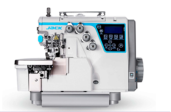 Máquina Overlock Com Transporte Inteligente 2 Agulhas Ponto Cadeia JackJK-C6-4-M03/333-X - 220 V COM PÉS E MESA MONTADOS