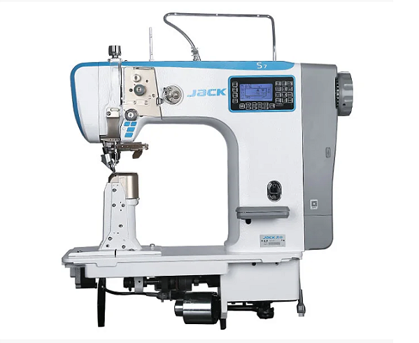 Maquina de Coluna 1 Agulha Eletronica Jack JK-S791C-XT - 220 V COMPLETA COM PÉS E MESA MONTADOS