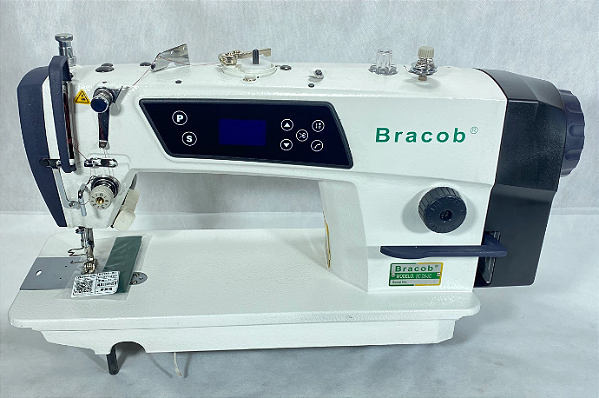 MAQUINA RETA MOTOR DIRECT DRIVE BRACOB BC D5-2C COM CORTE DE LINHA - 220 V PÉS E MESA COM ENVIO DESMONTADOS