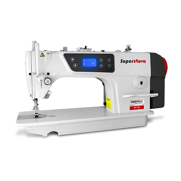 Maquina Reta com Parada de Agulha e Motor Direct Drive SuperNova SSP-180 - 220 V Com Pés e Mesa Montados