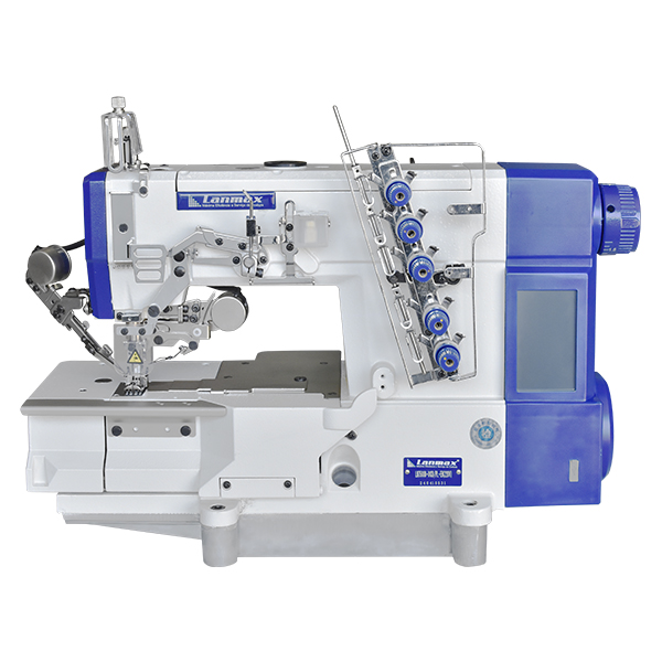 MAQUINA GALONEIRA BASE PLANA ELETRONICA LANMAX LM-7500D-01CB-PL-EH - 220 V COM PÉS E MESA MONTADOS
