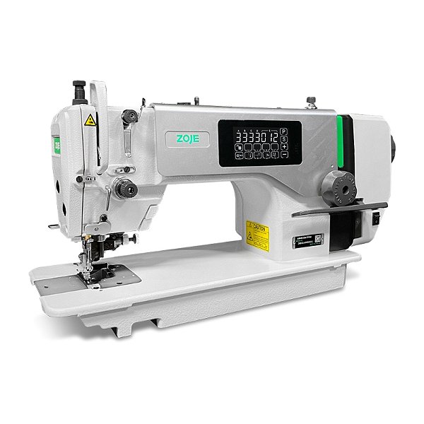 MAQUINA RETA ELETRONICA COM REFILADOR ZOJE A5400-D4-TP - 220 V COM PÉS E MESA DESMONTADOS