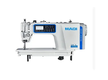 Máquina Reta Eletrônica Maqi Q5TT - 220 V COM PÉS E MESA MONTADOS