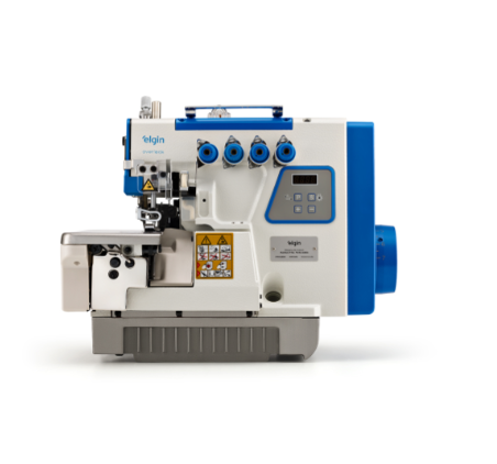 MAQUINA OVERLOQUE PONTO CADEIA 2 AGULHAS DIRECT DRIVE ELGIN PCI1068 - 110 V COM PÉS E MESA MONTADOS