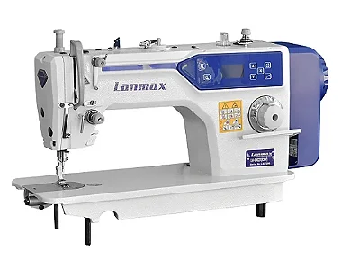 MÁQUINA RETA DIRECT DRIVE COM CORTE DE LINHA LANMAX LM-9982D - 110 V COM PÉS E MESA DESMONTADOS