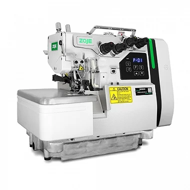 Maquina Interloque Média Zoje B9000-38 - 220 V COM PÉS E MESA MONTADOS