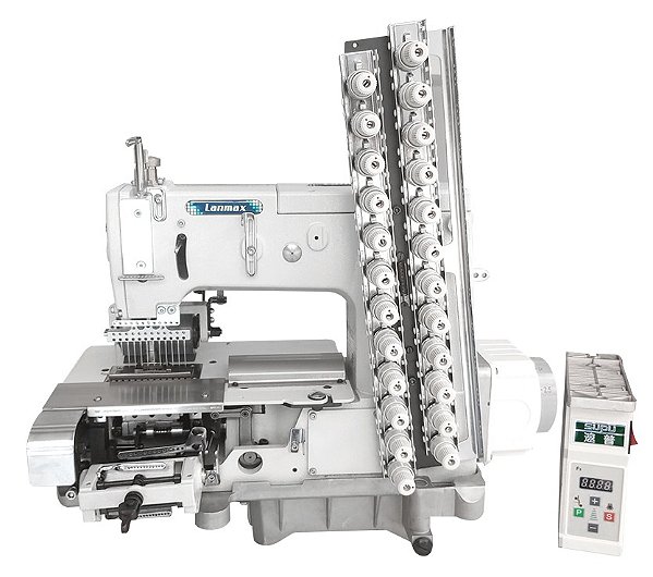 MAQUINA ELASTIQUEIRA 12 AGULHAS PARA LASTEX LANMAX LM-1412PQ-D 220v