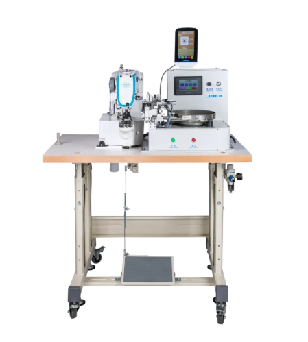 MÁQUINA BOTONEIRA COM SISTEMA DE ALIMENTAÇÃO DE BOTÕES AUTOMÁTICO JK - 1903GR