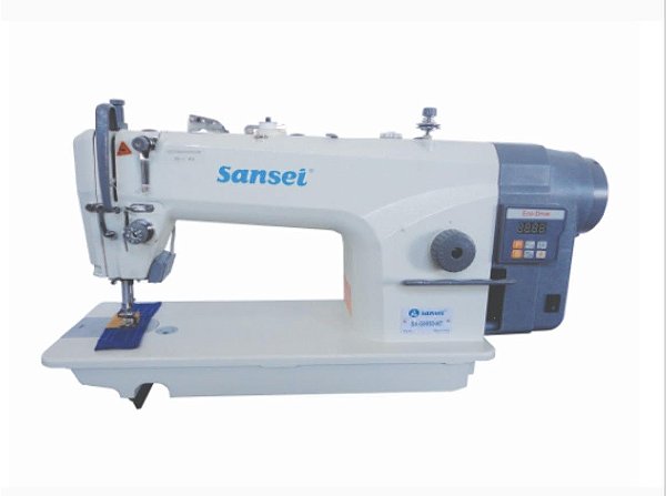 Maquina Reta Sansei direct drive e corte de Linha  SA-G9050-NT - 220 vlts COM KIT DE CALCADORES